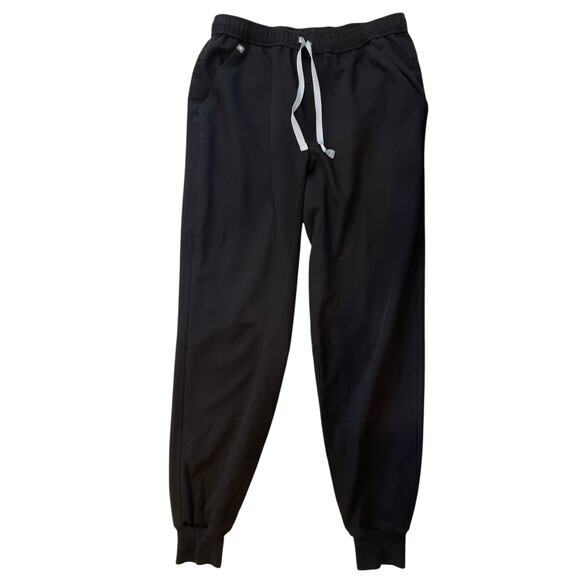 FIGS Tansen Jogger Scrub Pants Men Medium Jogger Black Drawstring Waist‎ - Picture 9 of 17